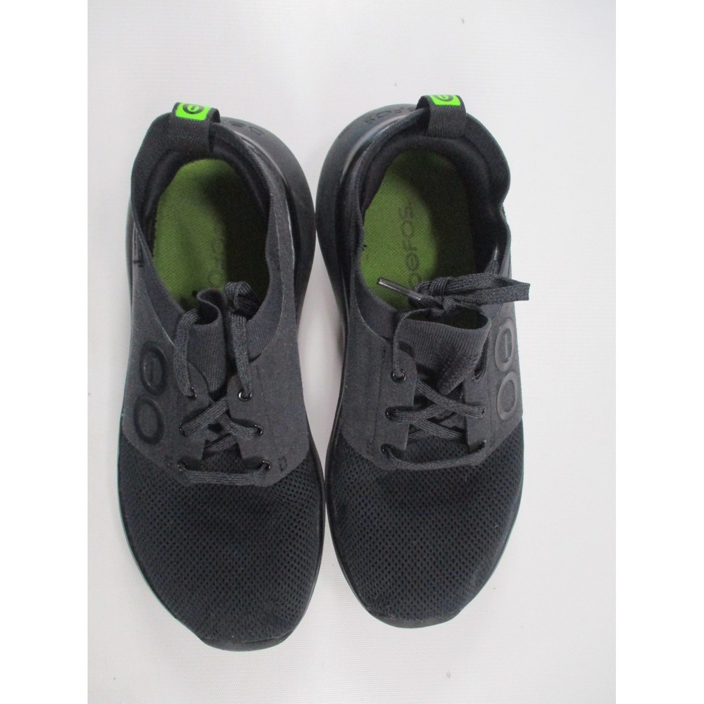 OOFOS Black OOmy Stride Lace Up Recovery Sneakers Women's Size 9.5 - Picture 3 of 12
